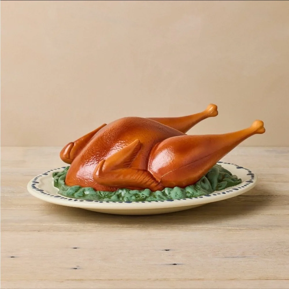 John Derian Turkey Plate Blow Mold - Picture 3 of 4